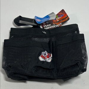 Black Mesh Team Shower Tote